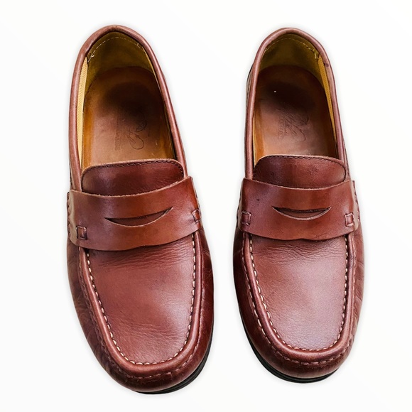 Arnold Palmer MENS Genuine Leather Loafer Slides - Picture 2 of 8